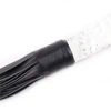 70CM Glass Handle Premium PU Leather Tassel Horse Whip Equestrian Riding Crop Whips for Horse Training 4