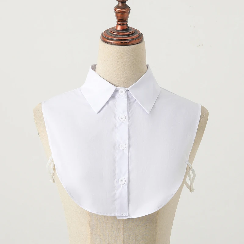 Women's Fashion Cotton Fake Collar, Simple Half Shirt