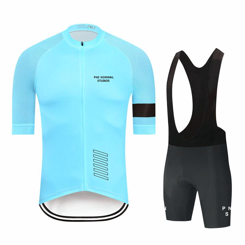 New Pro Team Cycling Jersey Set Men's Pns Summer Bike Mountain Uniform Ropa Ciclismo Maillot Hombre Bicycle Clothing Suit