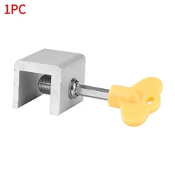 Adjustable Safety Locks for Windows and Sliding Doors - Child-Proof Limit Stoppers (1-10 Pack) (1pc Double Hole)