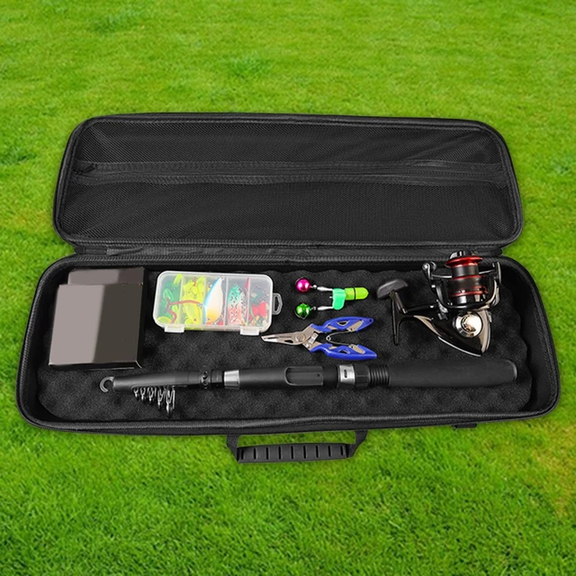 Fishing Rod Reel Bag EVA Fishing Pole Storage Bag for Travel