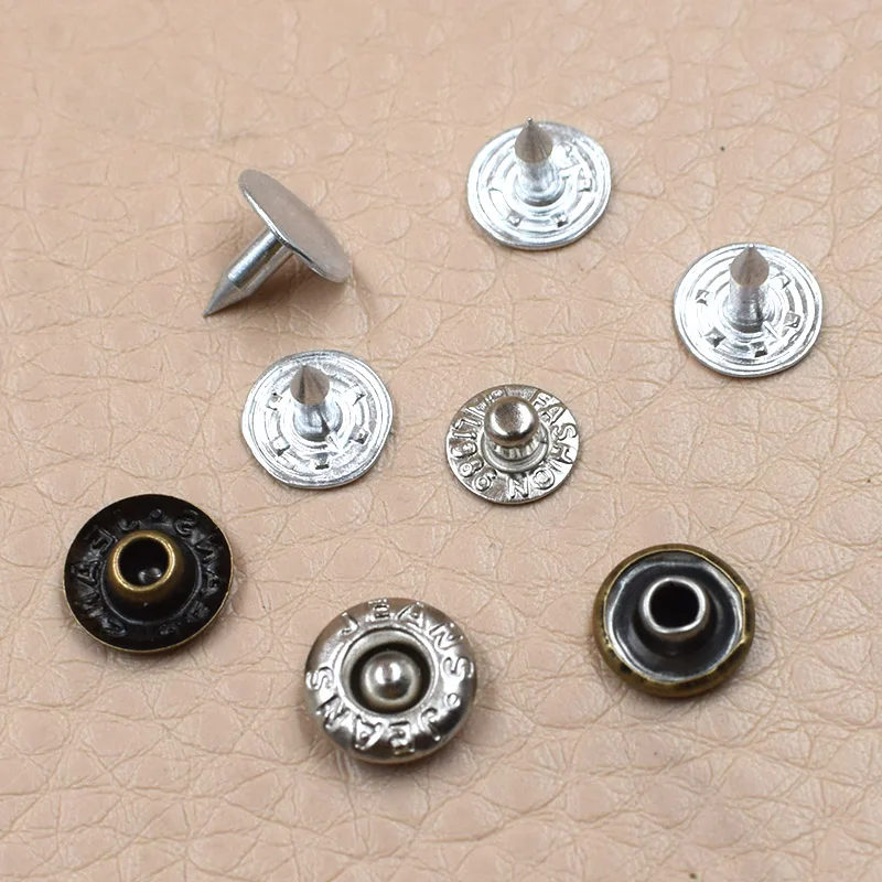 Jeans Buckle Decorative Accessories Round Buttons Hand-Press Die Rivet Buckle Pocket Buckle Ding Adjustment Button Metal 4