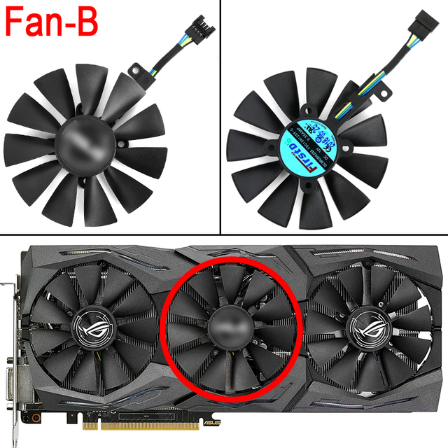 FDC10U12S9-C FDC10H12S9-C For ASUS GTX 980 Ti R9 390X 390 GTX 1060 1070 1080 Ti RX 480 RX480 Graphics Card Cooling Fan
