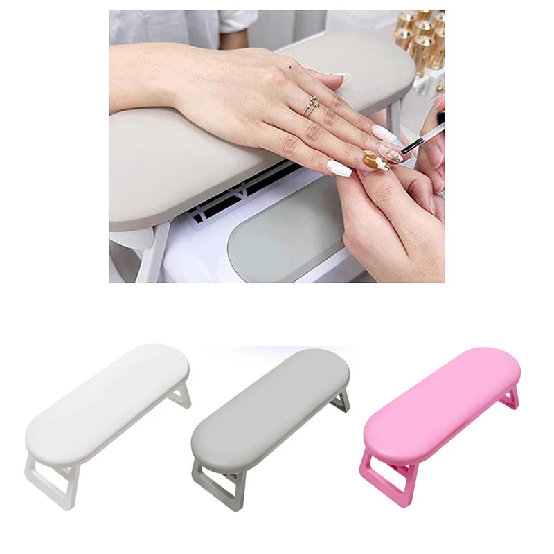 Folding Nail Hand Manicure Rest Arm Stand Pillow Cushion Holder Table Desk Armrest Sponge Support Mat Polish Tool Practice nail art hand pillow nail hand rest nail arm rest nail art table mat nail art tool