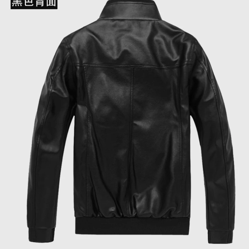 Men's Leather Jacket Men's Korean Style Slim Motorcycle Men's Leather Jacket Men Winter Coat Mens Fashion Clothing Trends