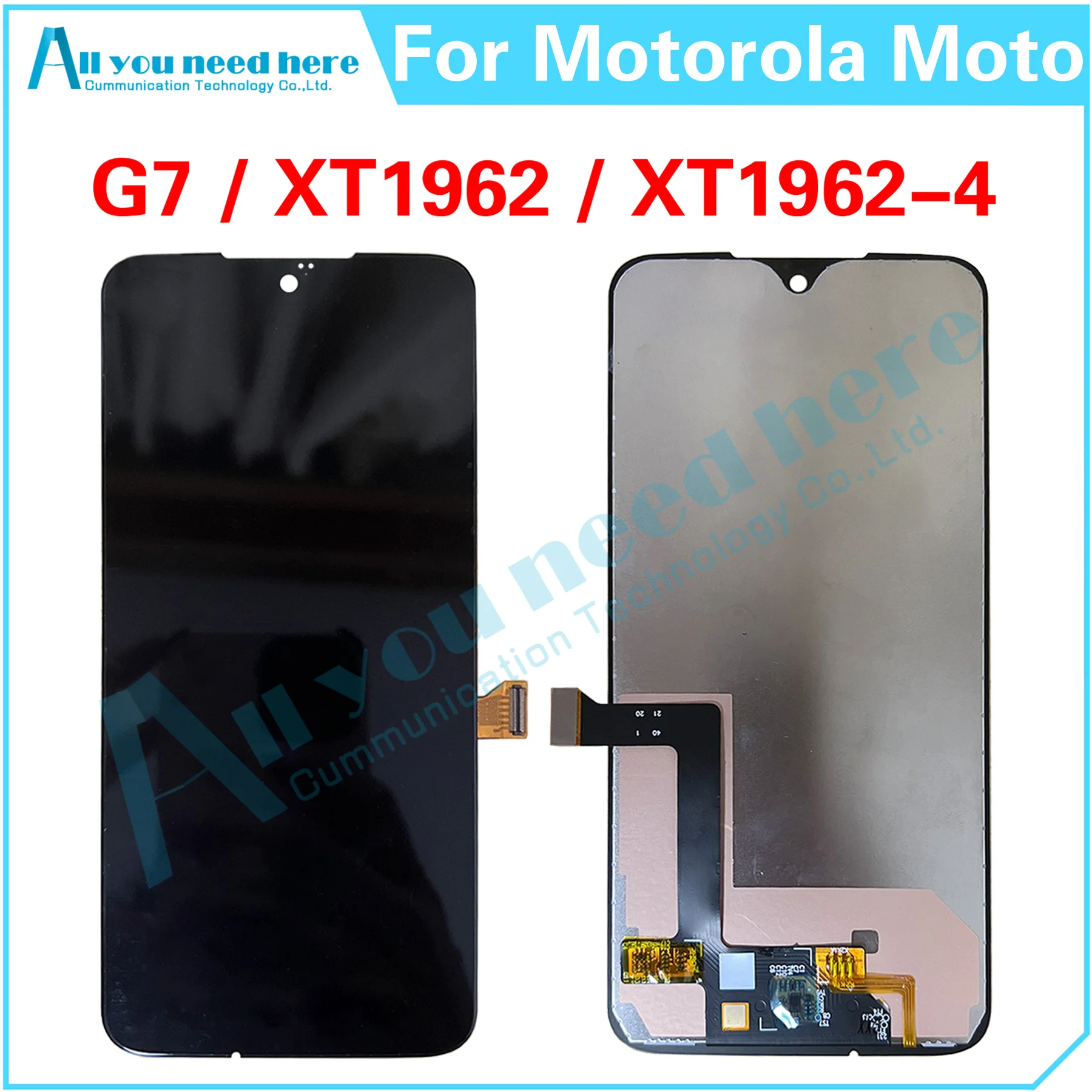 

100% протестированный для Motorola Moto G7 xtXT1962-4 ЖК-дисплей сенсорный экран дигитайзер в сборе запасные части для замены