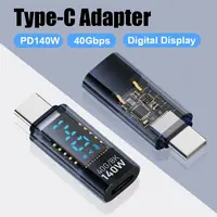 PD 140W USB-C Adapter 8K 60HZ Digital LED Display for iOS Converter Aluminium Alloy Smart Chip Power Meter Tester Mobile Phone - Image 5