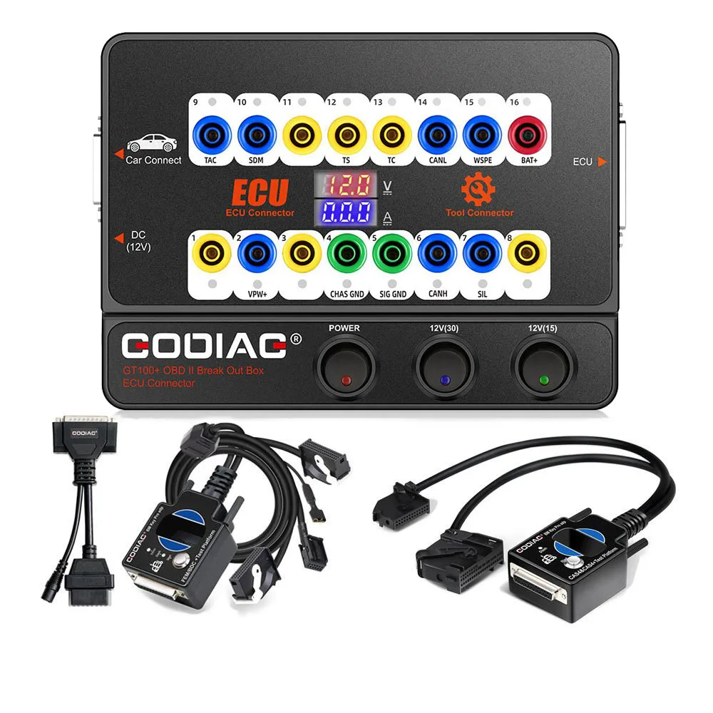 

GODIAG GT100+ GT100 Pro Breakout Box ECU Tool with CAS4 CAS4+ and FEM BDC Test Platform Support All Key Lost