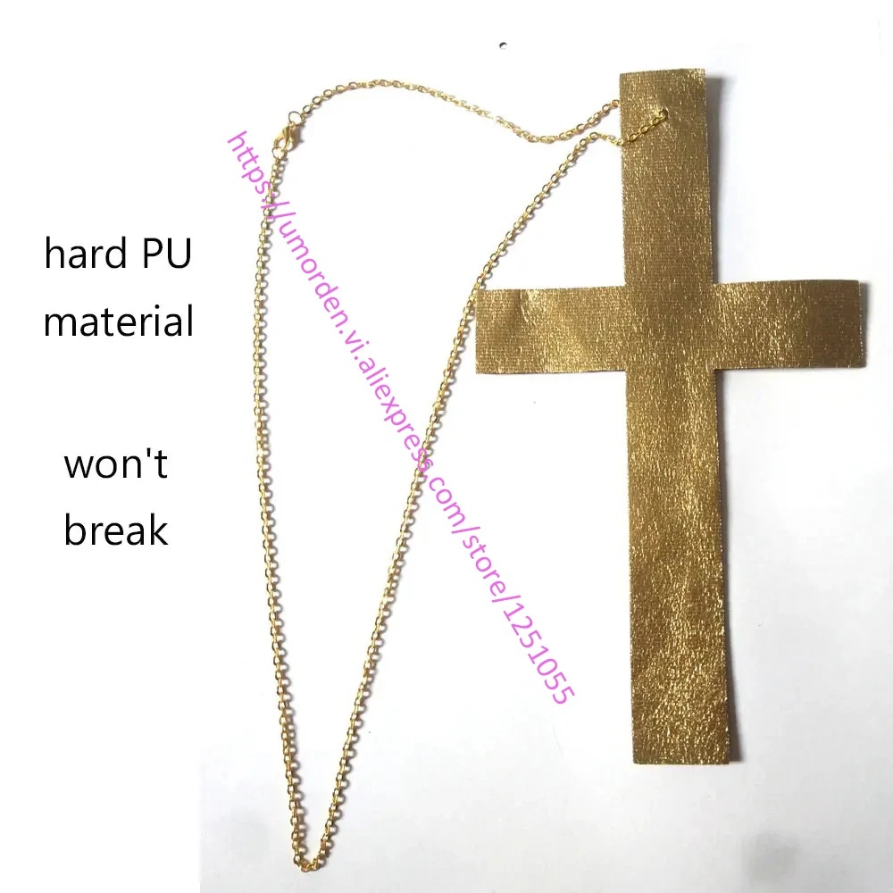 Umorden Easter Purim Halloween Costume for Men Father Priest Bishop Costumes Christian Pastor Clergyman Cosplay