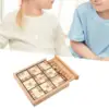 Wooden Sudoku Board Intelligence Montessori Chess Toy Puzzles Desktop Game Brain Teaser Portable Math Toy for Kids Families Game 4