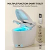 Smart Toilet with Bidet Built in, for Bathrooms with Foot Sensor Automatic Flush, Elongated Heated Bidet Seat, Warm Water,Dryer 4