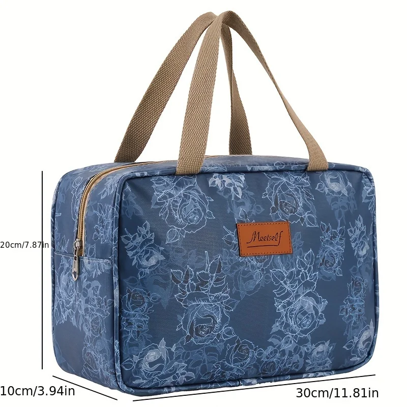 1PC New Portable Makeup Bag, Wash Bag, Travel Outdoor Large Capacity Portable Storage Bag, Bathing Waterproof Shower Bag 2