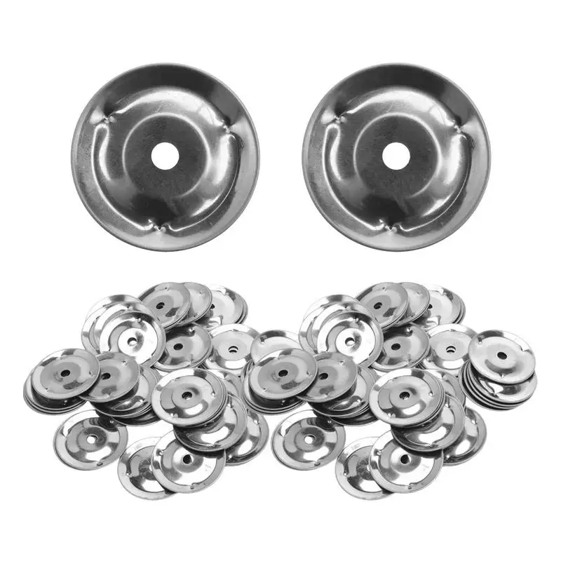 Tambourine Bell Rings Cymbals Accessories 50pieces Tambourine Ring Cymbals Ching Ring Bell Drum Accessories Replacement Drum