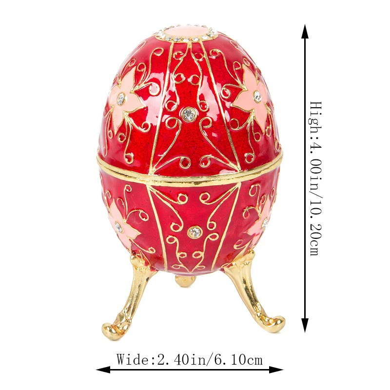 Qifu Bella Verde Faberge Egg Artigianato Per La Decorazione