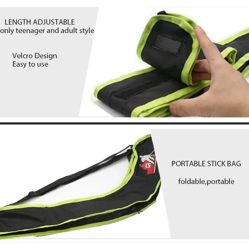 Portable Ice Hockey Stick Bag Waterproof One Shoulder with Adjustable Shoulder Strap ice hockey stick bag