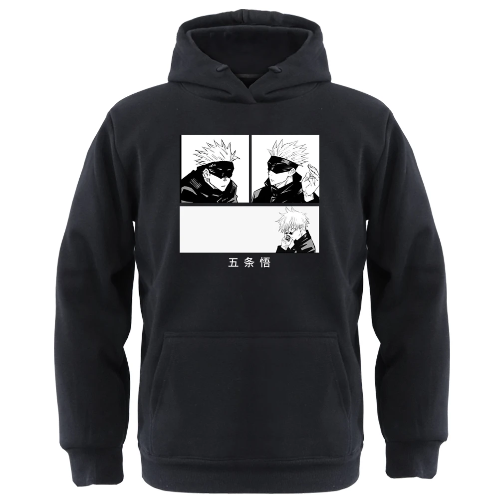 

Jujutsu Kaisen Japan Anime Mens Hoodies Gojo Satoru Unisex Graphic Sweatershirts Hooded Fitness Sudaderas Cartoon Moletom