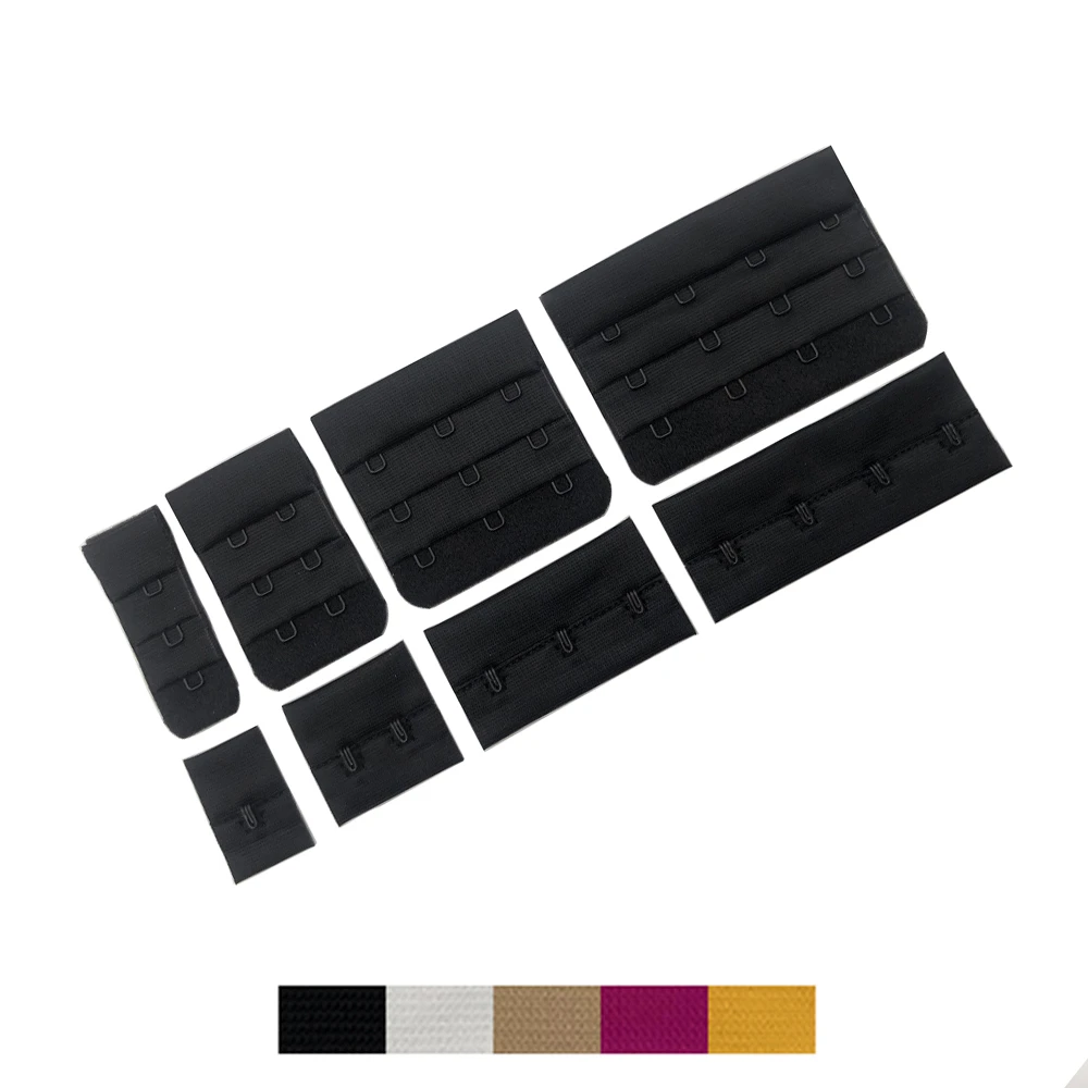 10 Sets/Lot Ladies Useful Black White Bra Extenders Strap Extension