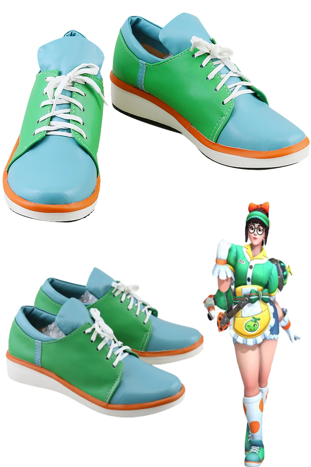 

Mei Cosplay Shoes Fantasy Costume Accessories Game OW Disguise Boots Adult Women Halloween Party Suits Props