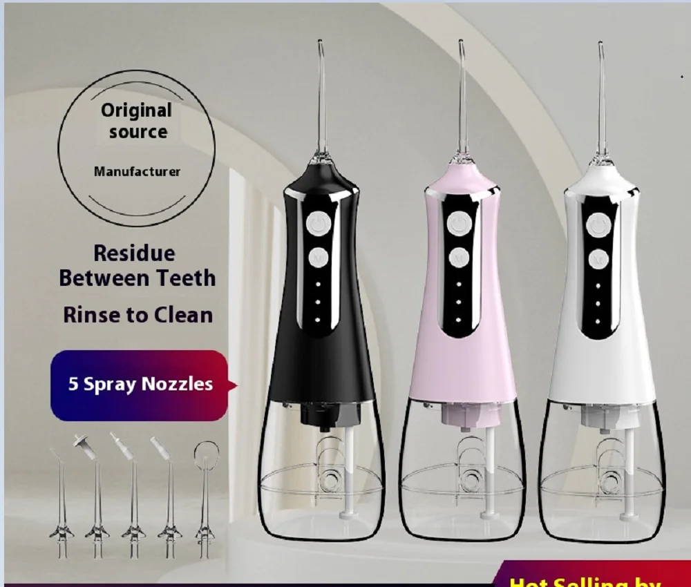 Oral Irrigator Portable Dental Water Flosser USB Rechargeable Water Jet Floss Tooth Pick Jet Tip Modes Waterproof