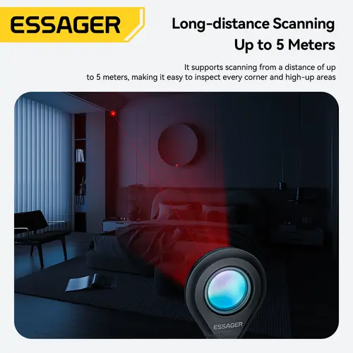 Essager Camera Infrared Detector Safe&Anti-Peeping Protection Detector Hotel Pinhole Lens Detect Security Alarm Anti Spy Candid - Image 5