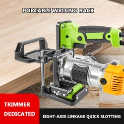 2 in 1 Woodworking Slotted Bracket Invisible Fastener Punch Locator Linear Track DIY Woodworking Tools