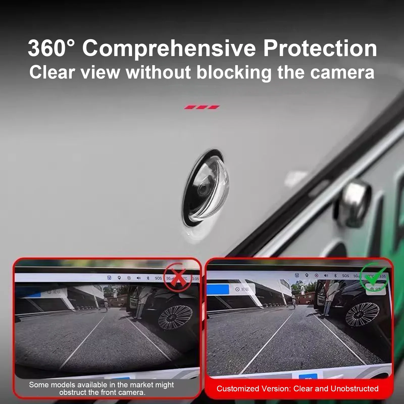 High-Transparency Car Camera Lens Protector with Easy Installation
