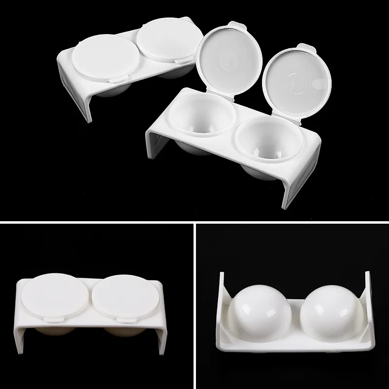 2 Holes Crystal Liquid Bowl Cap Put Pigments Thinners Water Glitter Acrylic Powder Nail Pen Wash Cup Nail Styling Tools