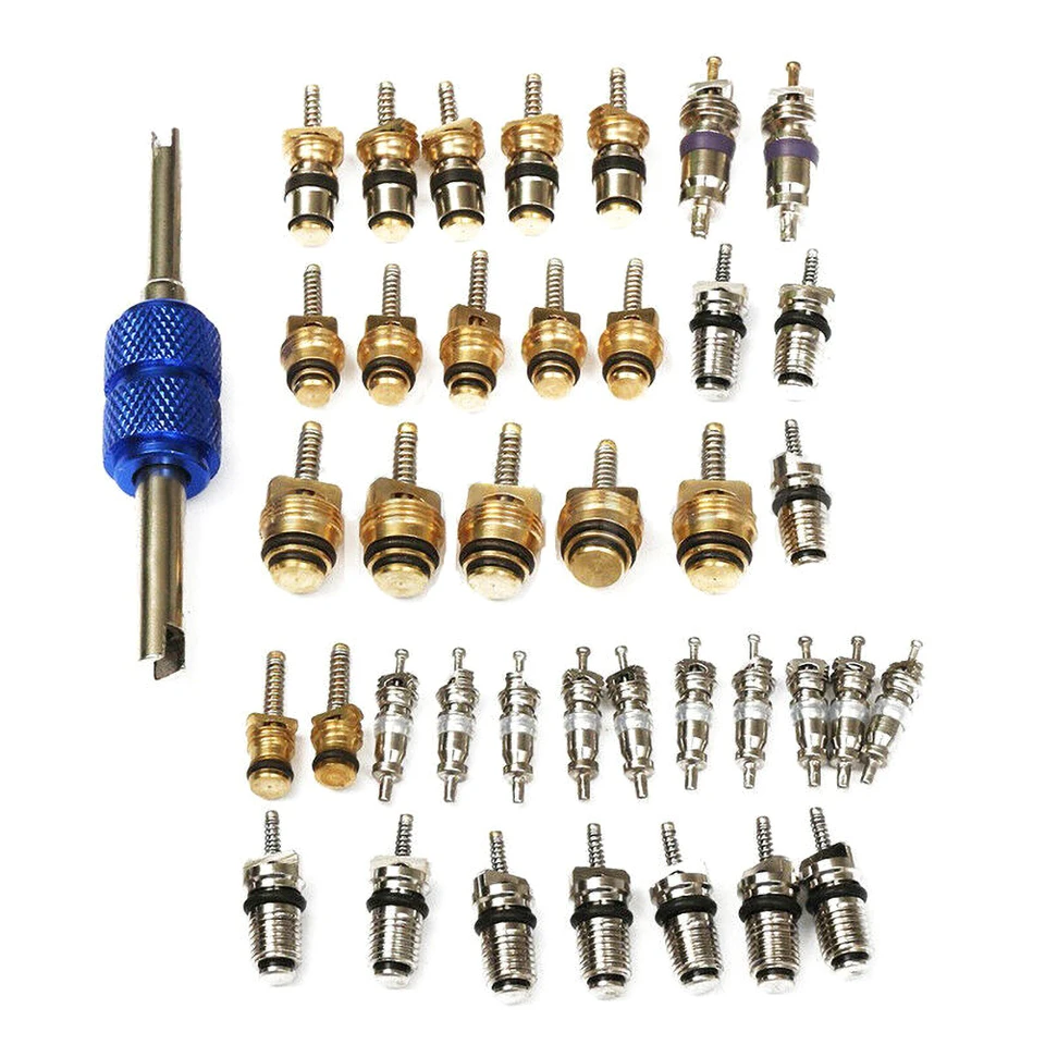 T.O.G. 134 Piece Assortment Schrader Valves R134a Kit 11 Kinds AC Valve - Foto 11