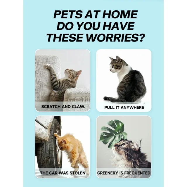 Long Lasting Cat Repellent Spray 120ml Non-Toxic Formula for Furniture Carpets Prevent Urine Marking Indoor Odor Neutralizer 5