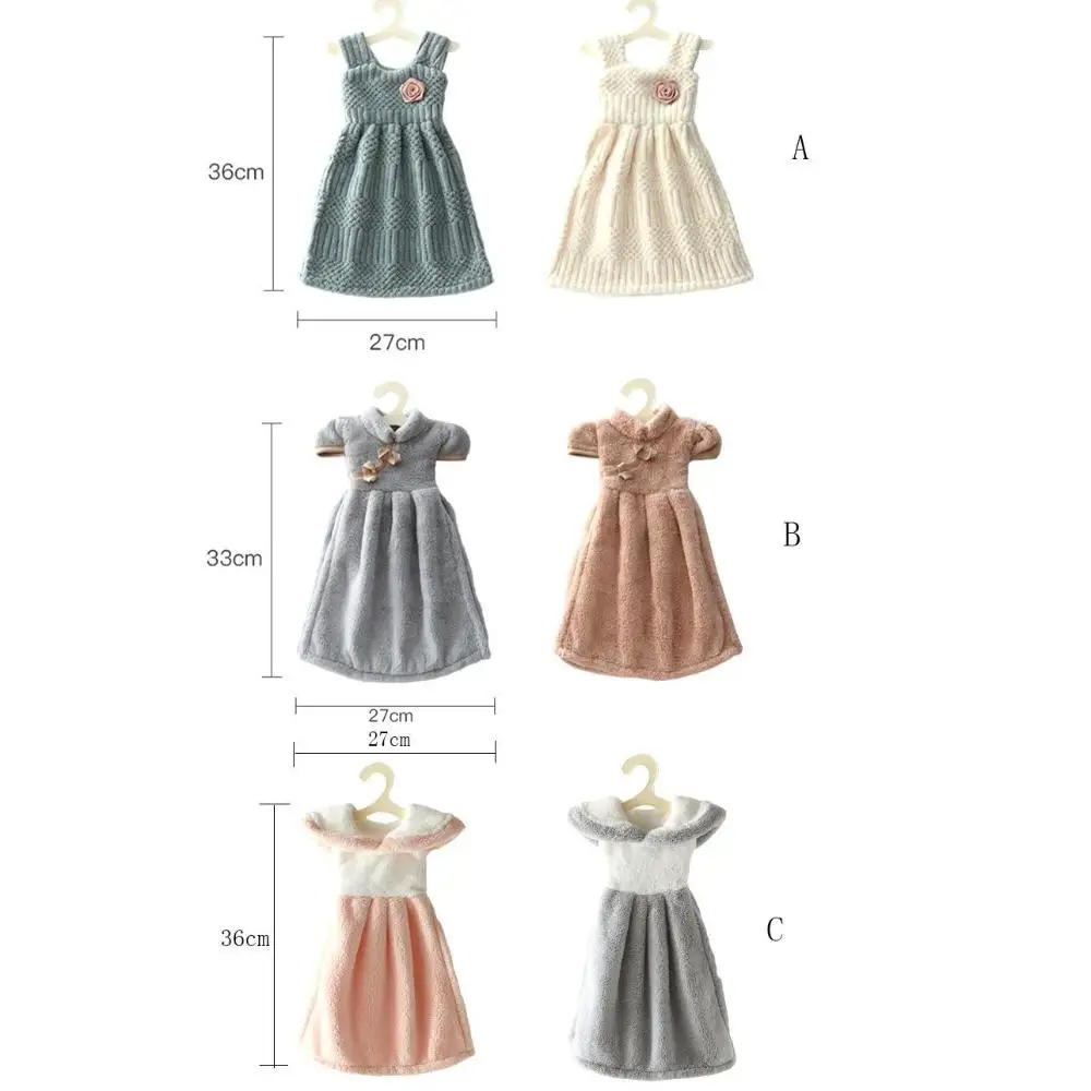 Mini vestido colgante cómodo, ropa pequeña de alta calidad, paño de mano suave, paño de cocina para el hogar, Toalla de microfibra, pañuelo