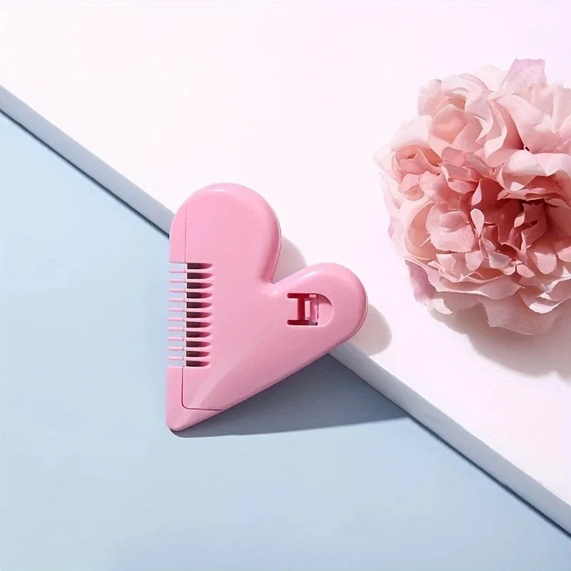 1Pc Thinning Beauty Hair Cut Accessories Home Mini Makeup Tools Heart Shape Hair Cutting Trimmer Barber Comb Bangs Hair Remover 5