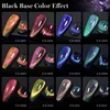 YOKEFELLOW 10ML 9D Cat Magnetic Nail Gel Polish Flowing Cat Magnetic Gel Semi Permanen Soak Off UV LED Glitter Nails 2