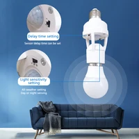 Smart E27 PIR Motion Sensor Light Switch 110V 220V Detector Base Lamp Holder Lux Time Delay Adjust Control Bulb Socket 3