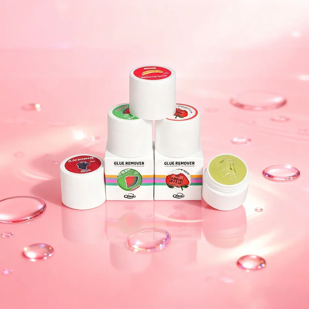 새로운 10g 과일향 속눈썹 글루 리무버 무자극 빠른 제거 속눈썹 연장 도구 향..