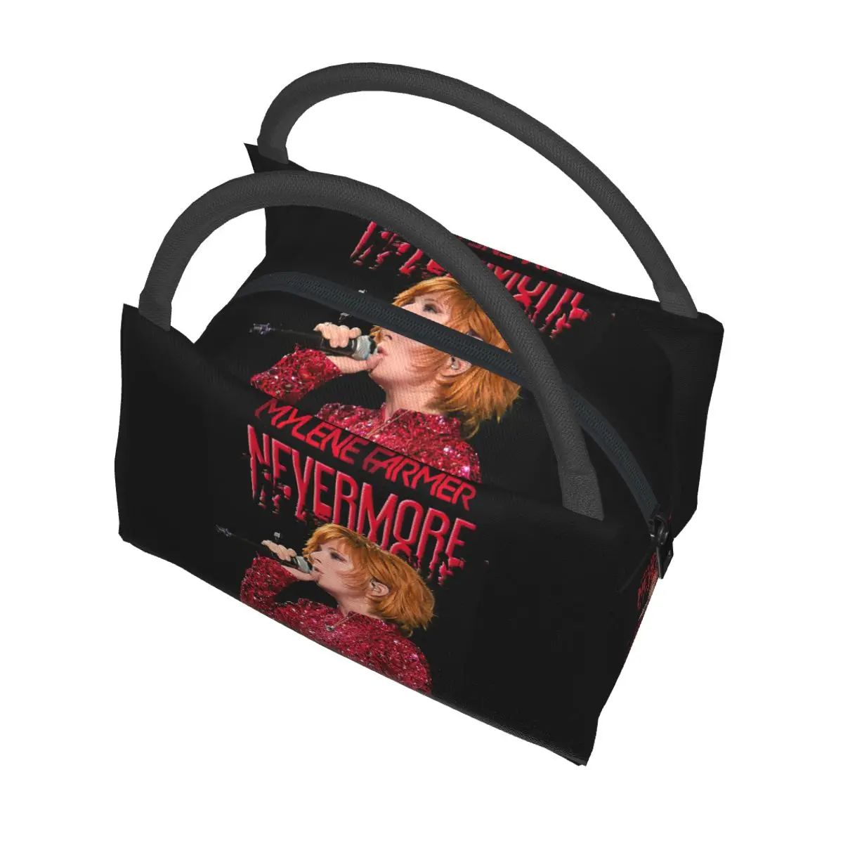 Nevermore Tour Mylene Farmer 여성용 절연 도시락 가방 도시락 보관 식품 상자 컨테이너 쿨러 열 도시락 토트 백