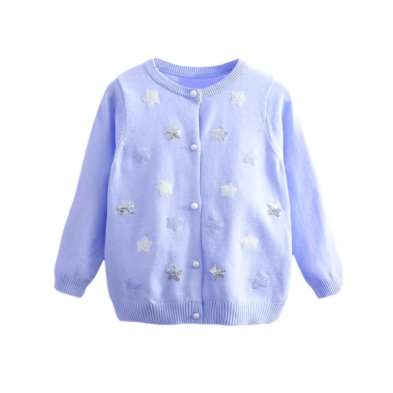 NIGO-아동용 스타 프린트 캐주얼 긴팔 가디건 코트,  nigo35694