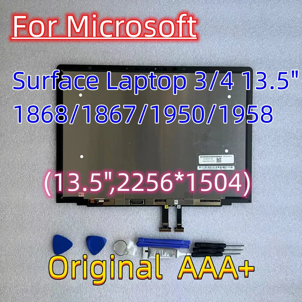 Nuovo Originale Aaa + Per Microsoft Surface Laptop 3 4 5 Display Lcd Touch Screen Assembly Per Surface Laptop 1867 1868 1958 Display