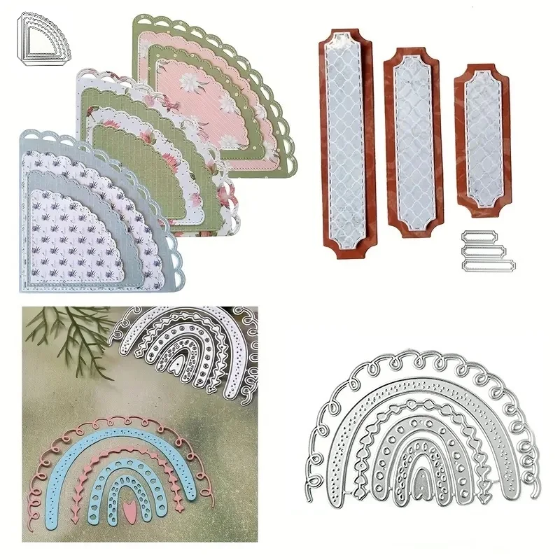 Metal Cutting Dies Nesting Corner Pocket DIY Scrapbooking Photo Album Decorative Embossing PaperCard Crafts metal cutting dies