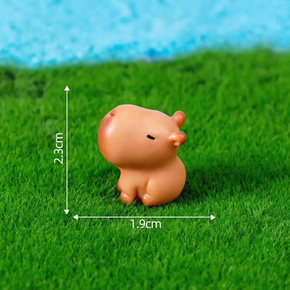 Hot Capybara Simulation Animals Model Mini Kapibare Action Figures Figurine Home Decoration Kids Gift