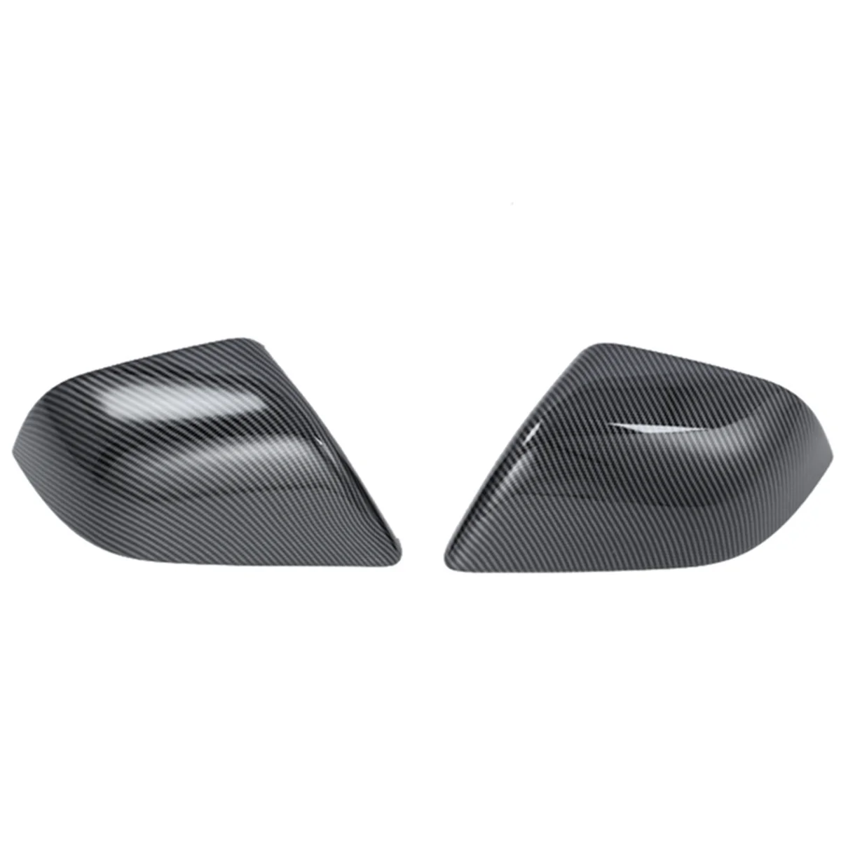 

Carbon Fiber Look Rearview Mirror Cover Side Door Mirror Cover Cap for Tesla Model 3