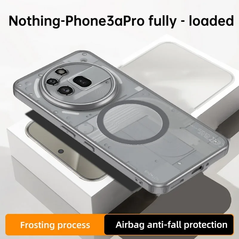 Magsafe Magnetic Acrylic Case with Wireless Charging – Translucent Matte Cover