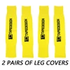 2 pairs of Leg Compression Sleeves Full Leg Sleeve Long Knee Brace Knee Support Protect Basketball Football Volleyball Cycling 6