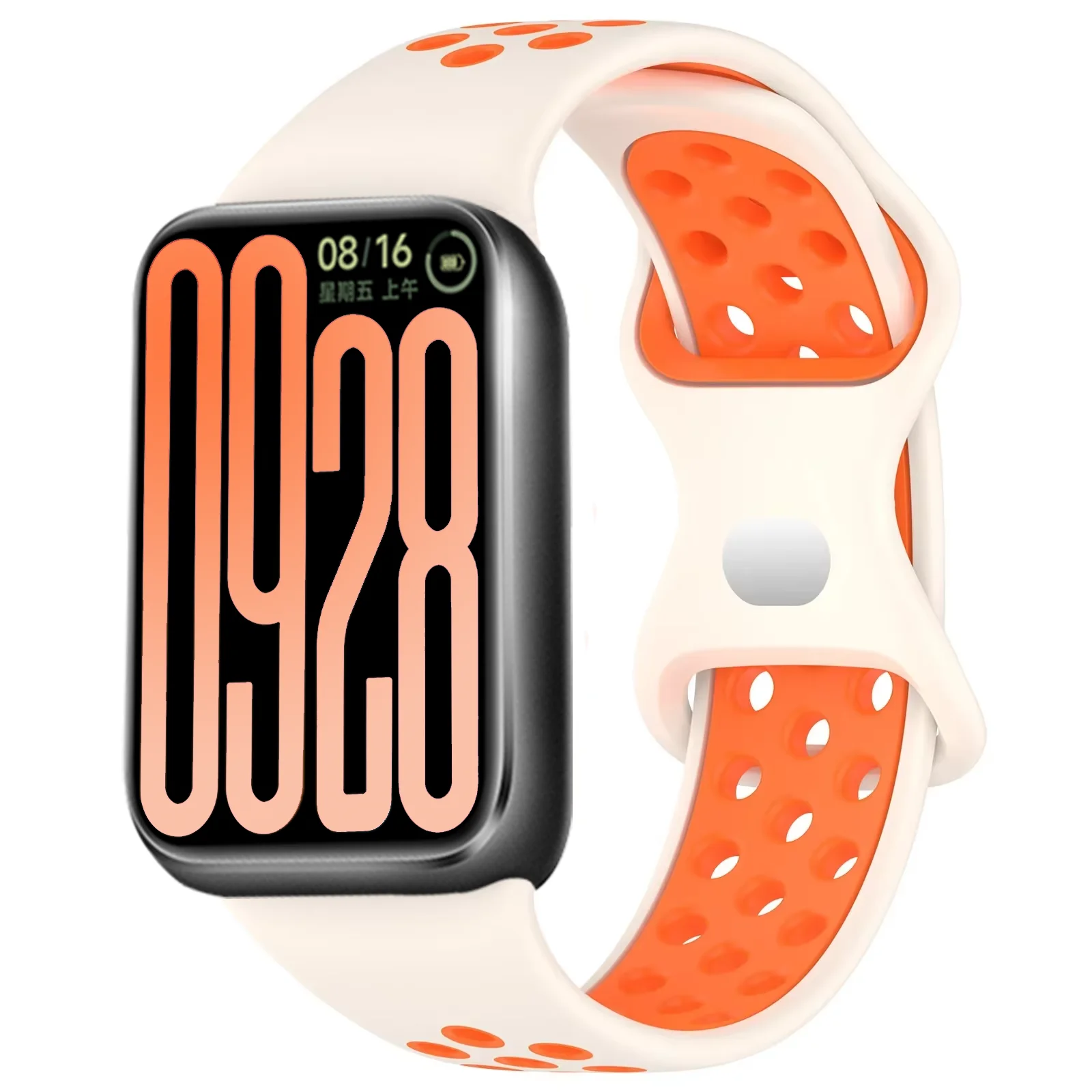 Two-Tone Silicone Smartwatch Replacement Strap Bracelet Accessory
