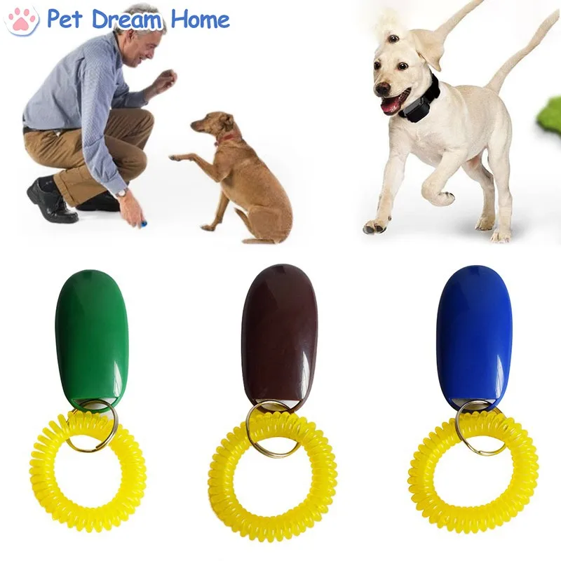 1Pcs Dog Clicker Toys Pet Tranining Clicker Obedience Dog Cat Training Traine Universal Pet Training Strap Light Weight