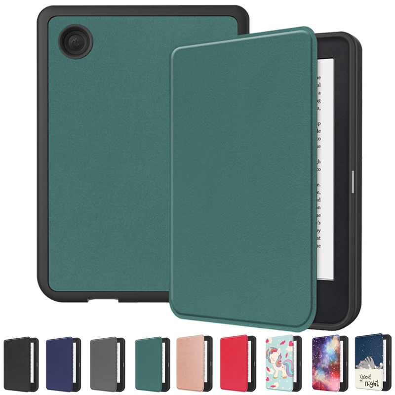 

For Funda Kobo Clara 2E 2022 Case 6 inch Flip Stand Soft TPU Back Smart Folio Shell for Kobo Clara 2E 2022 Cover Auto Sleep/Wake