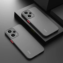 Hybrid Matte Silicone Soft Case Cover - Durable and Stylish Protection in a Sleek Design for Poco F5 (Black)