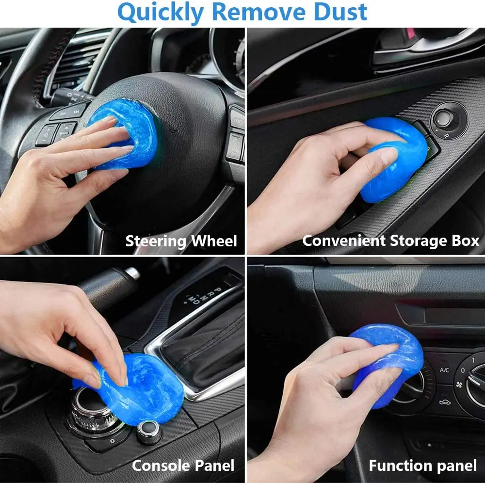 Car Cleaning Gel Air Vent Dust Cleaner Gel Household Office Auto Laptop Keyboard Multifunction Gap Cleaning Dust Remover