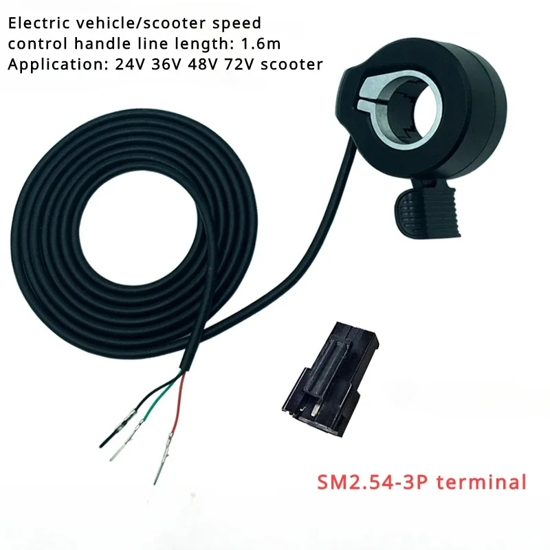 

Lithium Electric Scooter Accessories 24V36V48V72V 130X Accelerator Speed Control Handle Thumb Scooter Accessories