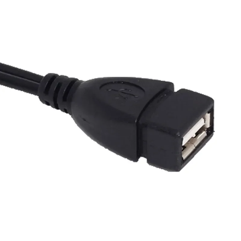 2 In 1 OTG Micro USB Host Power Y Splitter USB Adapter To Micro 5 Pin Male Female Cable 1pc