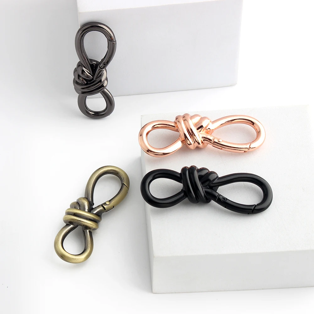 Gold Knot Carabiner Gold Carabiner Cute Carabiner Clip, Keychain